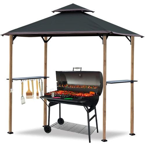CoastShade 5' x 8' Grill Gazebo Outdoor Patio Grill Gazebos with Ventilation Double Top